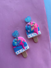 Load image into Gallery viewer, Bubblegum popsicle stud earrings