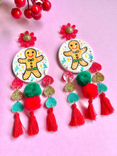Load image into Gallery viewer, Gingerbread statement earrings