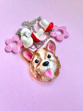 Load image into Gallery viewer, Enchanted fairy steed necklace corgi world statement piece