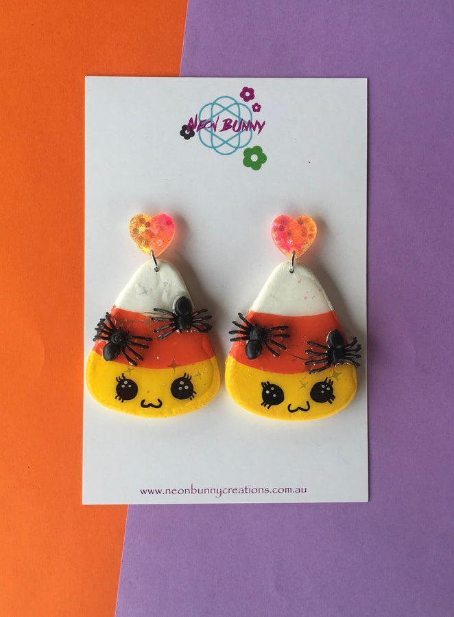 Halloween Candy Dangles Cookie Earrings