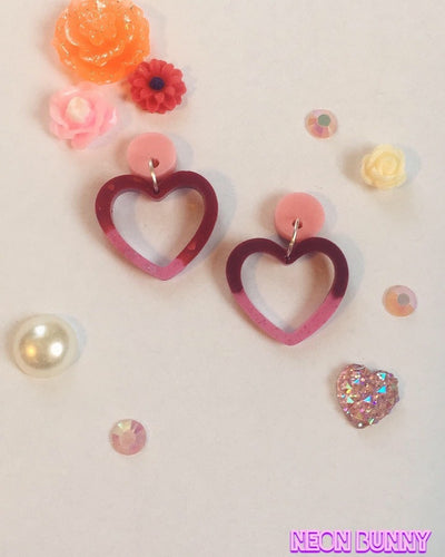 Mini Heart Dangle Earrings