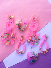 Load image into Gallery viewer, Tutti Frutti Daisy Dangles Cute Candy Earrings