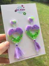 Load image into Gallery viewer, Celestial Heart Dangles With Tassels