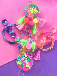 Blossom Lantern Dangles Daisy Twilight Earrings