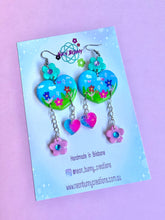 Load image into Gallery viewer, Enchanted garden heart dangles