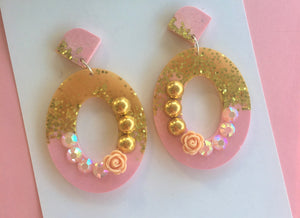Pink Champagne Dangles