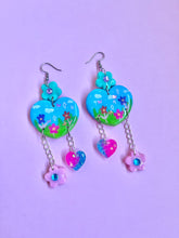 Load image into Gallery viewer, Enchanted garden heart dangles