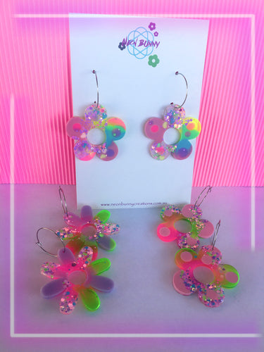 Electric Daisy Earrings