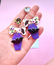 Load image into Gallery viewer, Bad to the bone coffin candy dangles