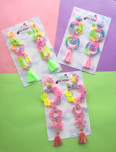Infinity Daisy Blossom Dangles