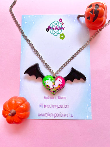 Casper the friendly bat necklace