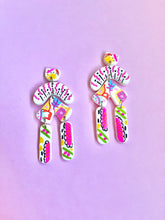 Load image into Gallery viewer, Geometric funky art dangles