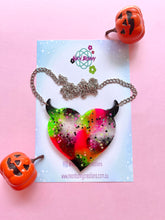 Load image into Gallery viewer, Jumbo she devil galaxy inspired spooky necklace