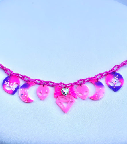 Celestial supernova statement necklace