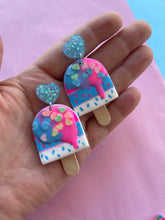 Load image into Gallery viewer, Bubblegum popsicle stud earrings