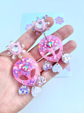 Load image into Gallery viewer, Celestial Alien Queen Statement Dangles