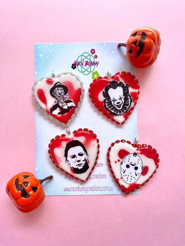 Horror character earrings