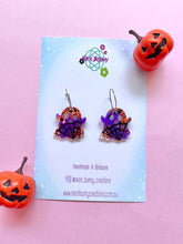 Load image into Gallery viewer, Trick or treat ghost earrings