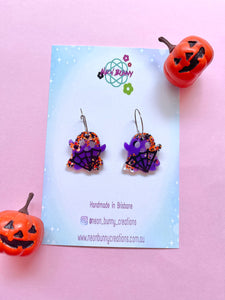 Trick or treat ghost earrings