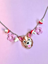 Load image into Gallery viewer, Enchanted fairy steed necklace corgi world statement piece