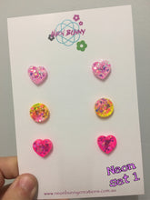 Load image into Gallery viewer, Glitter Ear Studs