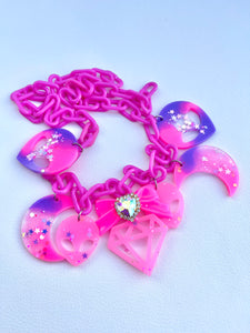 Celestial supernova statement necklace