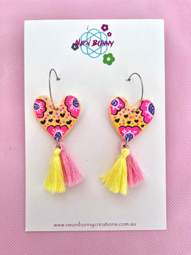 Sunset daisy earrings