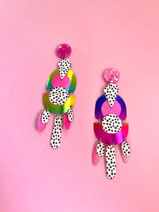 Sunrise geometric drop dangles