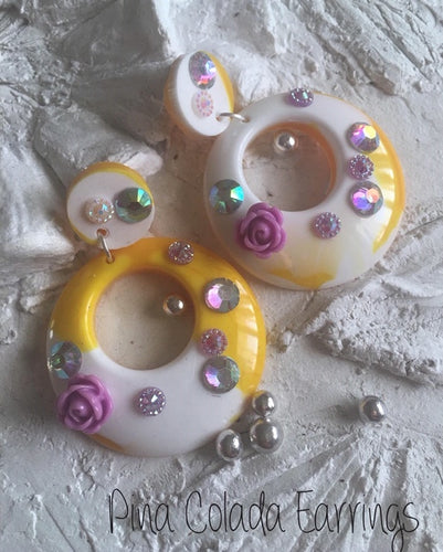 Pina Colada Dangle Earrings