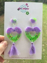 Load image into Gallery viewer, Celestial Heart Dangles With Tassels