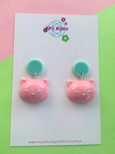 Load image into Gallery viewer, Kitty ear studs kawaii dangle earrings