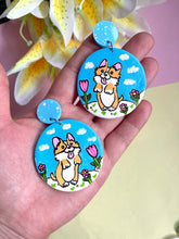 Load image into Gallery viewer, Cloud nine corgi dangles