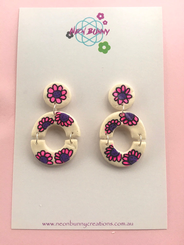 Pinkie Blossom Dangles