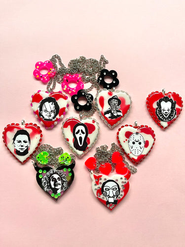 Horror character statement necklace