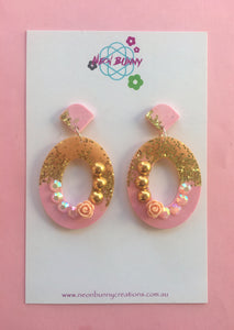 Pink Champagne Dangles