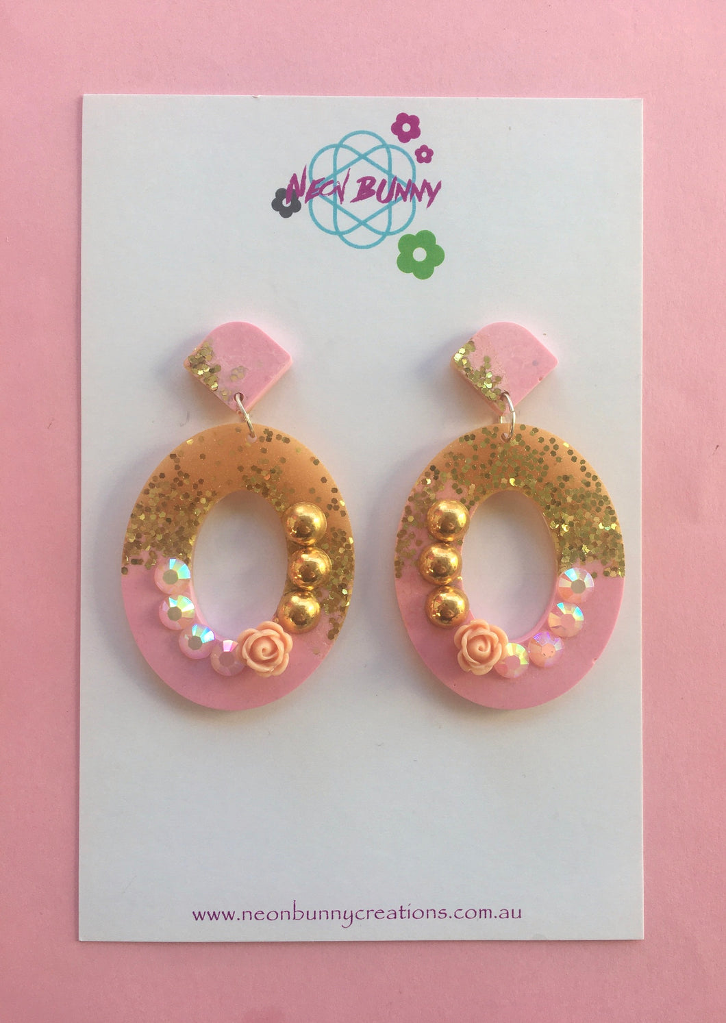 Pink Champagne Dangles