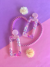 Load image into Gallery viewer, Aurora Lights Pink Dangle Earrings