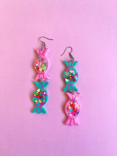 Tutti frutti bubblegum pastel bon bon dangles