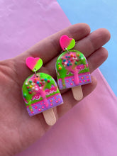 Load image into Gallery viewer, Strawberry lime popsicle stud earrings
