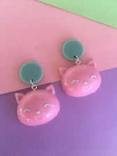 Load image into Gallery viewer, Kitty ear studs kawaii dangle earrings