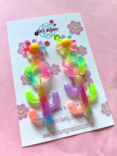 Load image into Gallery viewer, Rainbow Pride Cactus Dangles