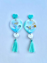 Load image into Gallery viewer, Celestial lagoon tassel dangles