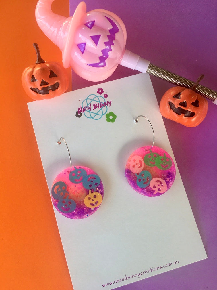 Happy pumpkin Halloween Earrings