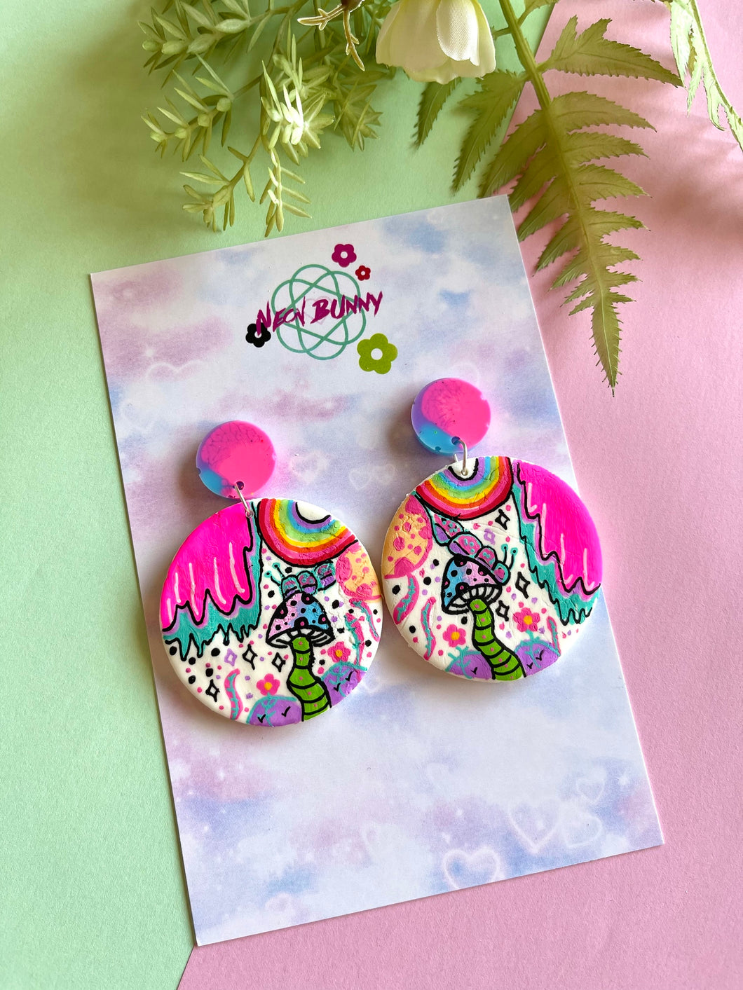 Rainbow paradise earrings