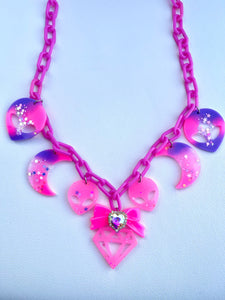 Celestial supernova statement necklace