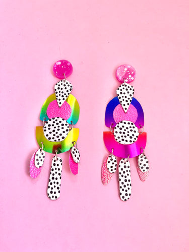 Sunrise geometric drop dangles