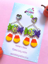Load image into Gallery viewer, Zombie monster candy earrings