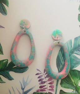 Pink Jungle Earrings