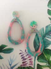 Load image into Gallery viewer, Pink Jungle Earrings