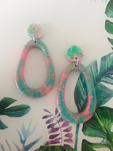 Pink Jungle Earrings
